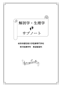 解剖学・生理学 サブノート