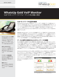 VoIP Monitor - WhatsUp Gold