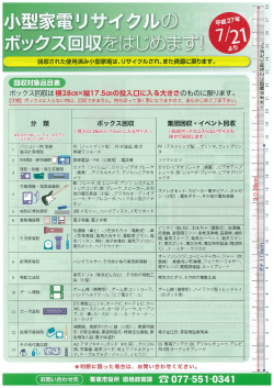 小型家電リサイクルの