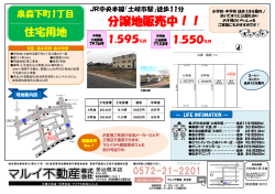 マルイ不動産多治見本店 土岐市エリア 折込チラシ