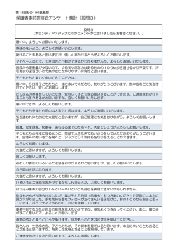 ボランティアスタッフに対して
