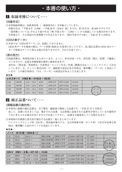 ・本書の使い方・