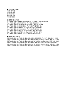 メーカー純正品番： 15208-89TA2 15208-89TA5 8
