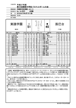 実践学園 辰巳台 - 栃木県バスケットボール協会