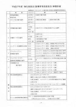 H27年度 事業計画 - 函館地区バスケットボール協会