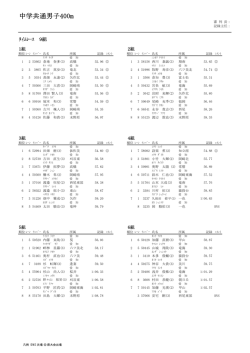 中学共通男子400m