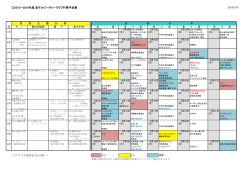 2015～2016年度 あすかロータリークラブ行事予定表 月 別 主 要 行 事