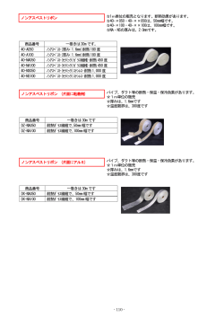 110 - ノンアスベストリボン 1m単位の販売となります。断熱効果が