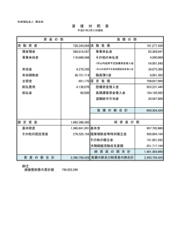 貸 借 対 照 表