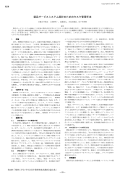 製品サービスシステム設計のためのタスク管理手法 N14