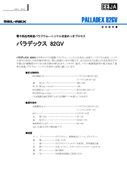 PALLADEX 82GV - 日本エレクトロプレイティング・エンジニヤース