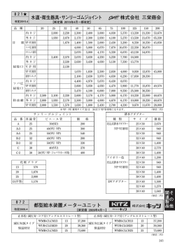 水道・衛生器具・サンリーゴムジョイント 株式会社 三栄商会 都型給水