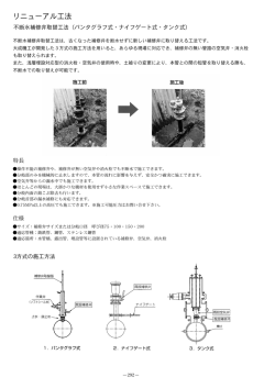 不断水補修弁取替工法