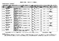 募集住宅一覧表（ 平成27 年 月募集分） 10