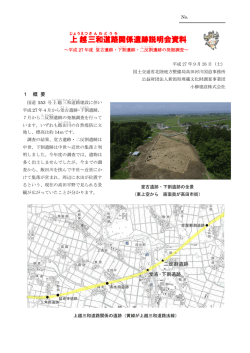 上越 三和 道路 関係遺跡説明会資料