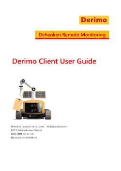 021 Derimo Client User Guide