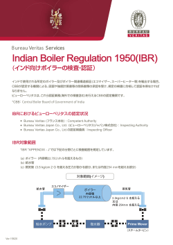 フライヤー「Indian Boiler Regulation 1950 (IBR)」Ver.150620
