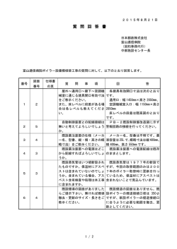 質 問 回 答 書