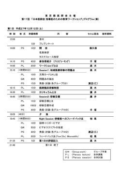 プログラム（案） - 東京都医師会