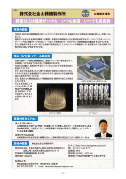 株式会社金山精機製作所 滋賀県大津市