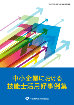 中小企業における 技能士活用好事例集