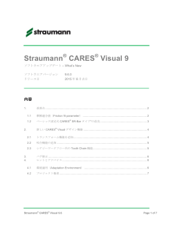 What`s New CARES Visual 9.6