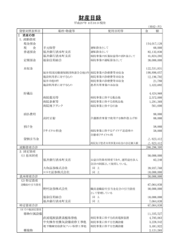 財産目録