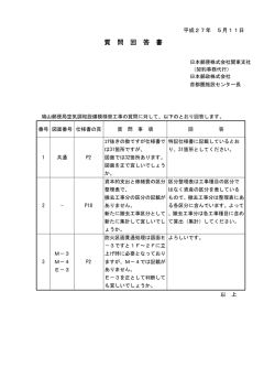 質 問 回 答 書