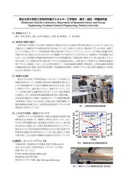 東北大学大学院工学研究科量子エネルギー工学専攻 橋爪・遊佐・伊藤