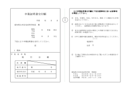 卒業証明書交付願 - 愛知県立刈谷北高等学校