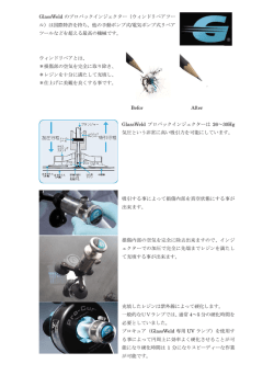 GlassWeld のプロバックインジェクター（ウィンドリペアツー ル）は国際