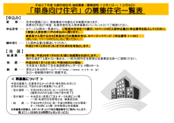 単身で応募する方 - 札幌市住宅管理公社