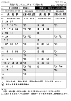 上新町 【復路】