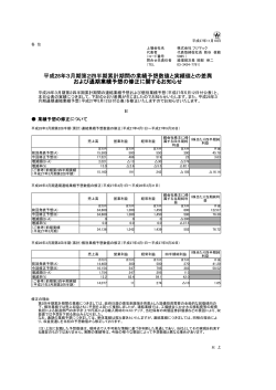 平成28年3月期第2四半期累計期間 年3月期第2四半期