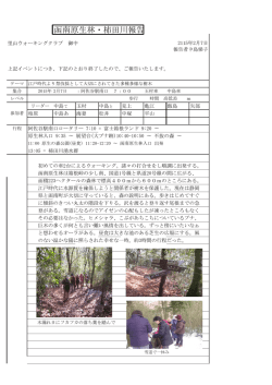 函南原生林・柿田川報告 - 里山ウォーキングクラブ