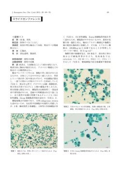 PDFをダウンロード - 神奈川県臨床細胞学会