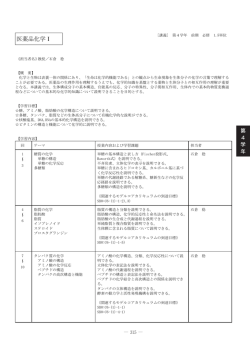 医薬品化学Ⅰ