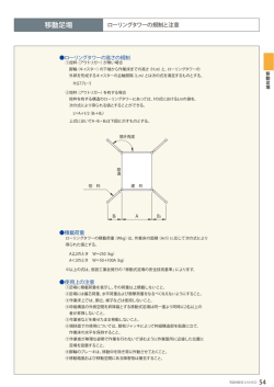 ローリングタワーの規制と注意