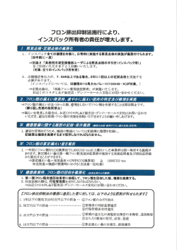 フロン排出抑制法の概要