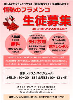情熱のフラメンコ