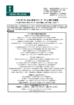 記念リサーチ すしに関する調査