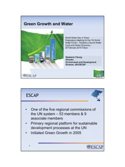 Green Growth and Water