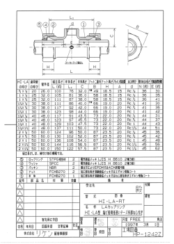 組立長さL は、 締付け 前の概略寸法。
