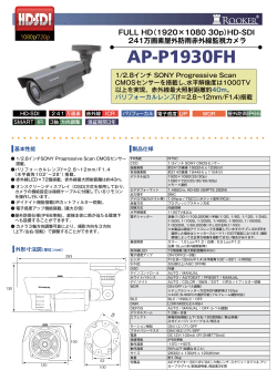 HD-SDI 241万画素屋外防雨赤外線監視カメラ【AP