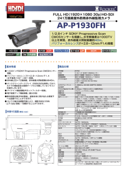 HD-SDI 241万画素屋外防雨赤外線監視カメラ【AP