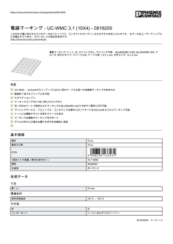 電線マーキング - UC-WMC 3,1 (15X4) - 0818205