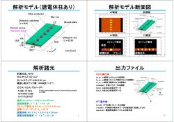解析モデル（誘電体柱あり） 解析モデル断面図 解析諸元 出力ファイル