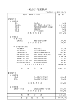 一般会計財産目録
