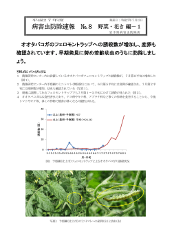 H27病害虫防除速報№8 野菜・花き編-1