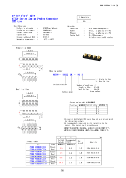 ｽﾌﾟﾘﾝｸﾞﾌﾟﾛｰﾌﾞ ｺﾈｸﾀ 8Y500 Series Spring Probes Connector SMT type